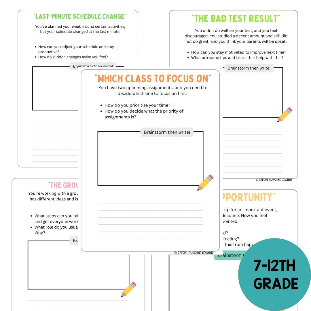 Story-Based SEL Writing Prompts for Grades 3–12 | SEL & Problem Solving