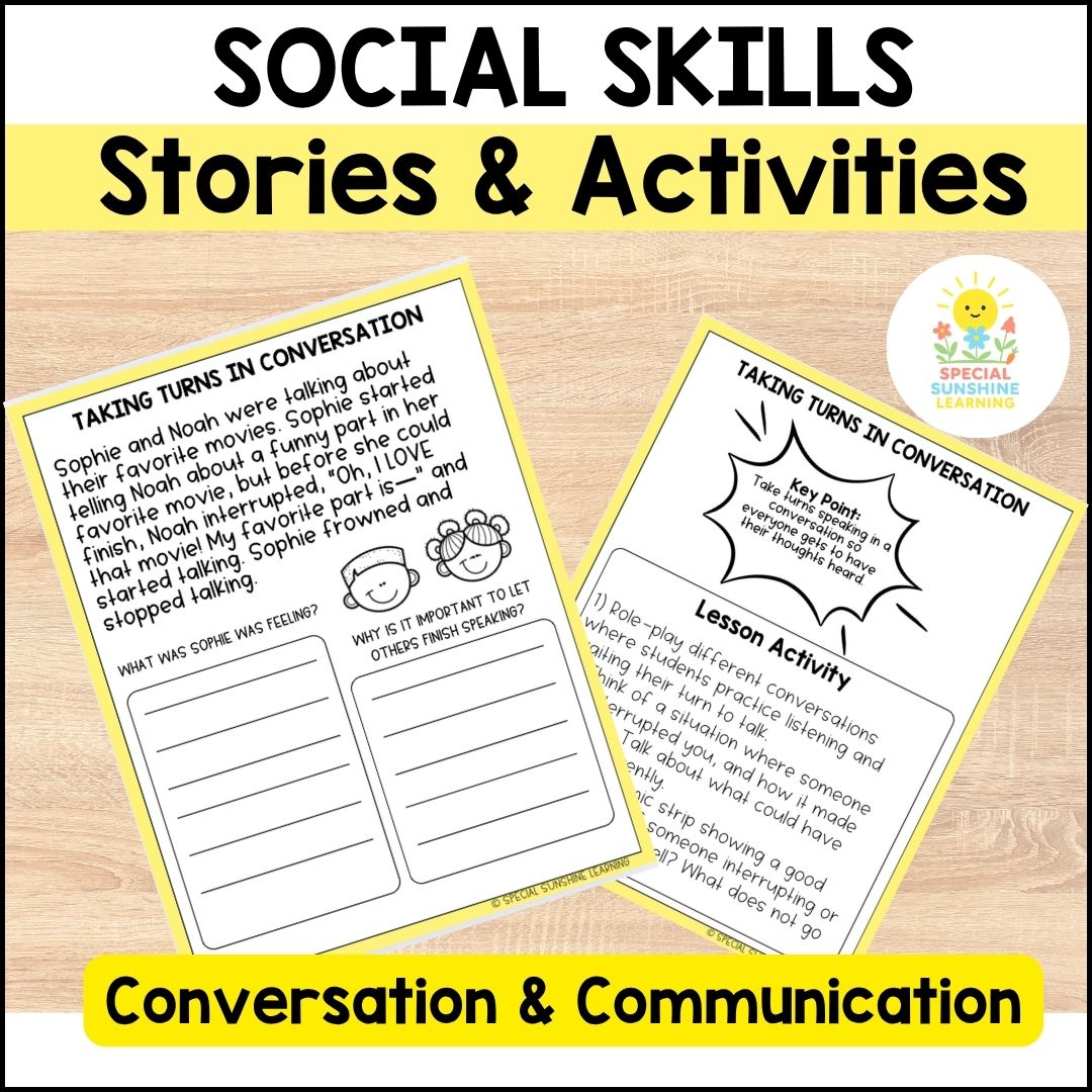 Social Skills: Stories and Activites FREE