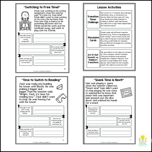 "Starting a New Activity" – Managing Change Social Stories & SEL Lessons