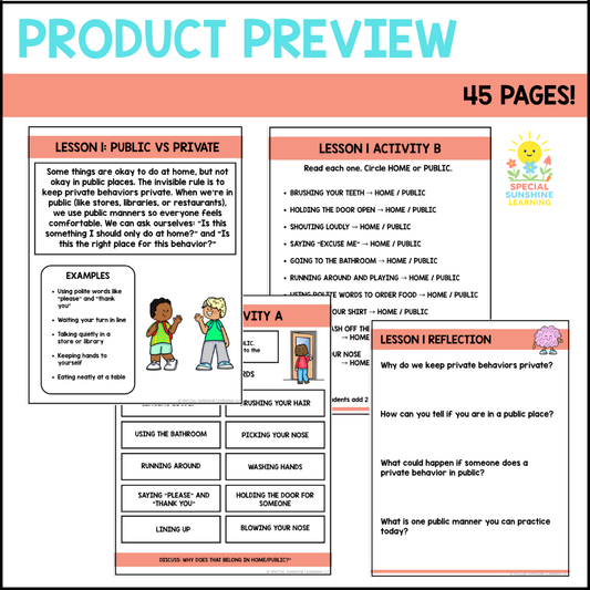 Invisible Rules in Public | Social Skills Lessons + Activities