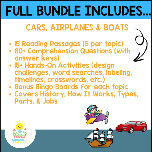 Mechanics Reading Passages & STEM Comprehension Activities BUNDLE