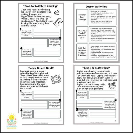 "Starting a New Activity" – Managing Change Social Stories & SEL Lessons