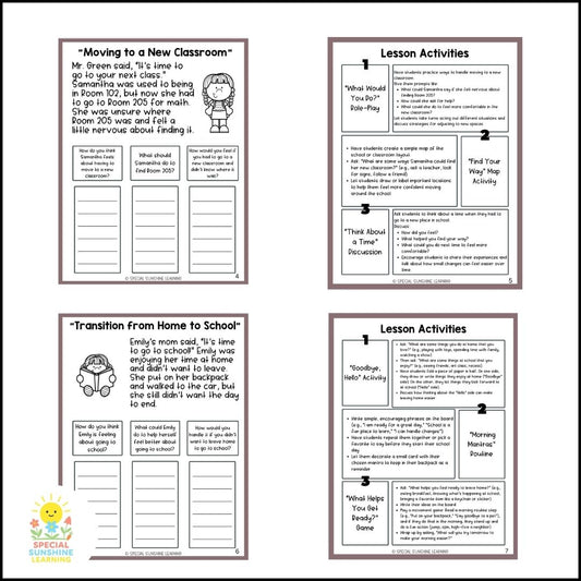 "Going From One Place to Another" – Managing Change Social Stories & SEL Lessons