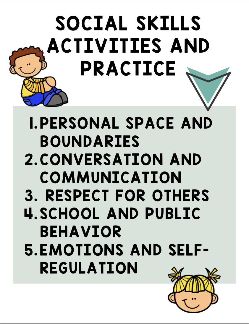 Social Skills: Stories and Activities | 15 WEEK PACK BUNDLE