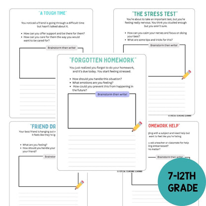 Story-Based SEL Writing Prompts for Grades 3–12 | SEL & Problem Solving