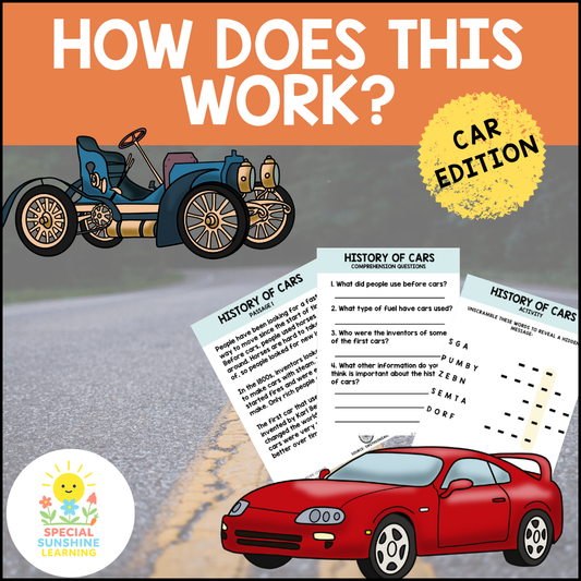 Car Mechanics Reading Passages & STEM Comprehension Activities