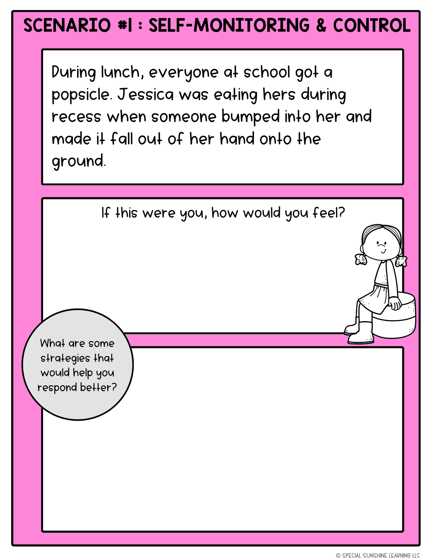 Executive Functioning Skills: Scenarios & Activities Packet - FREEBIE