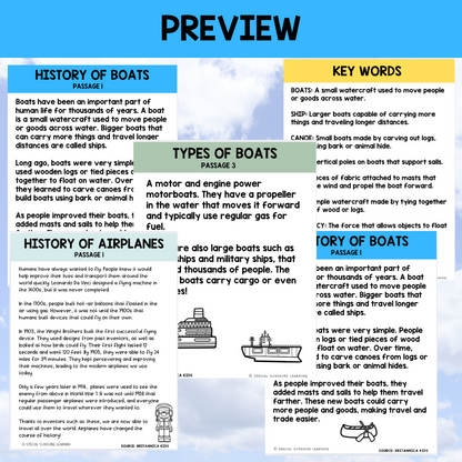 Mechanics Reading Passages & STEM Comprehension Activities BUNDLE