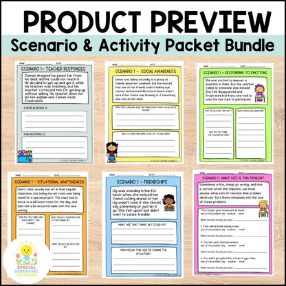 School-Based Social-Emotional Skills: Activities & Scenarios | FREEBIE