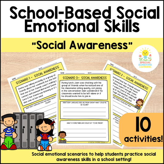 School-Based Social Emotional Skills "Social Awareness" Activities