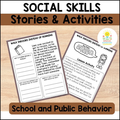 Social Skills: Stories and Activites FREE