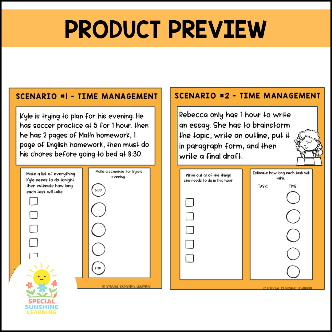 Executive Functioning Skills: Activities and Scenarios | 24 WEEK PACK