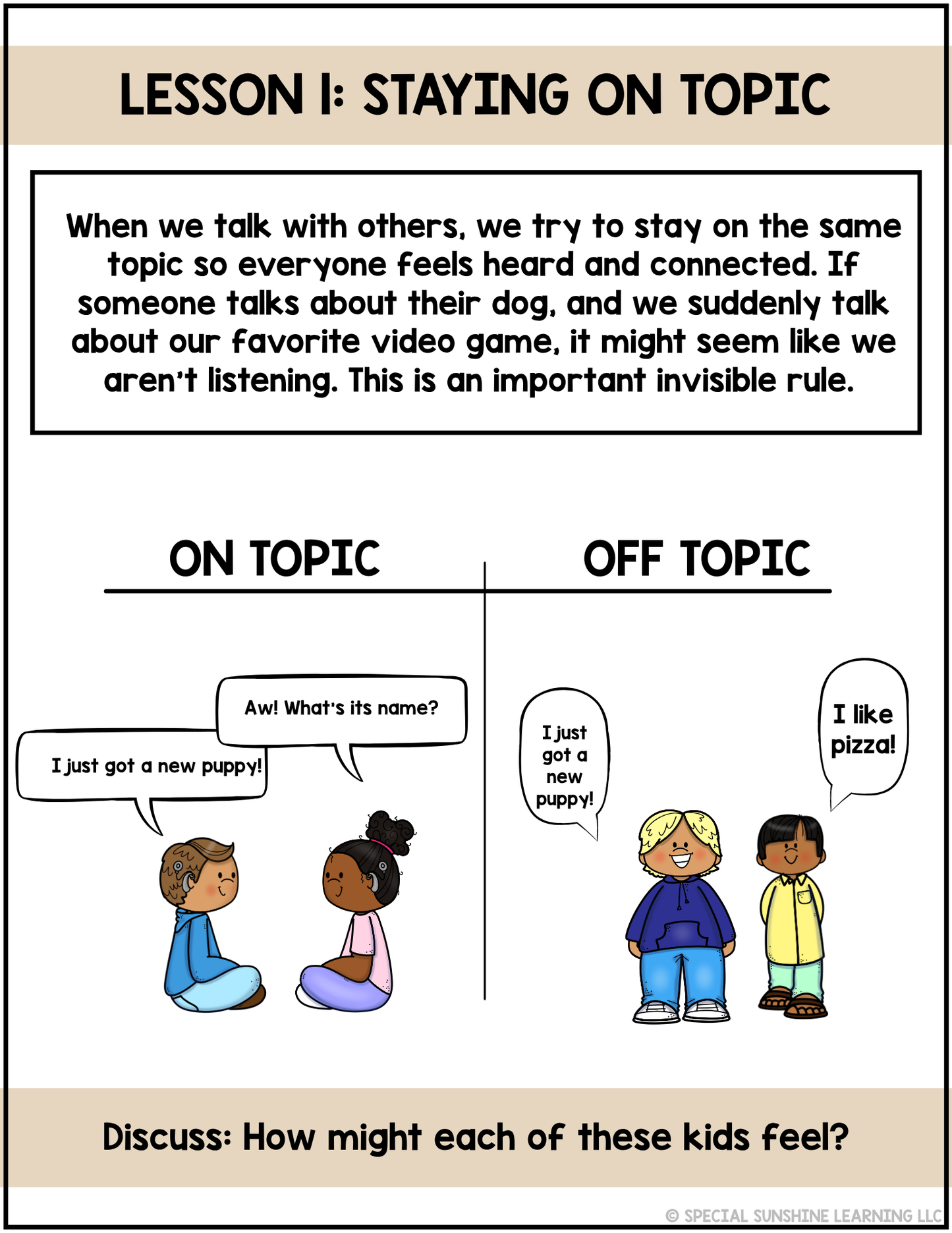 Invisible Rules of Conversation | Social Skills Lessons + Activities