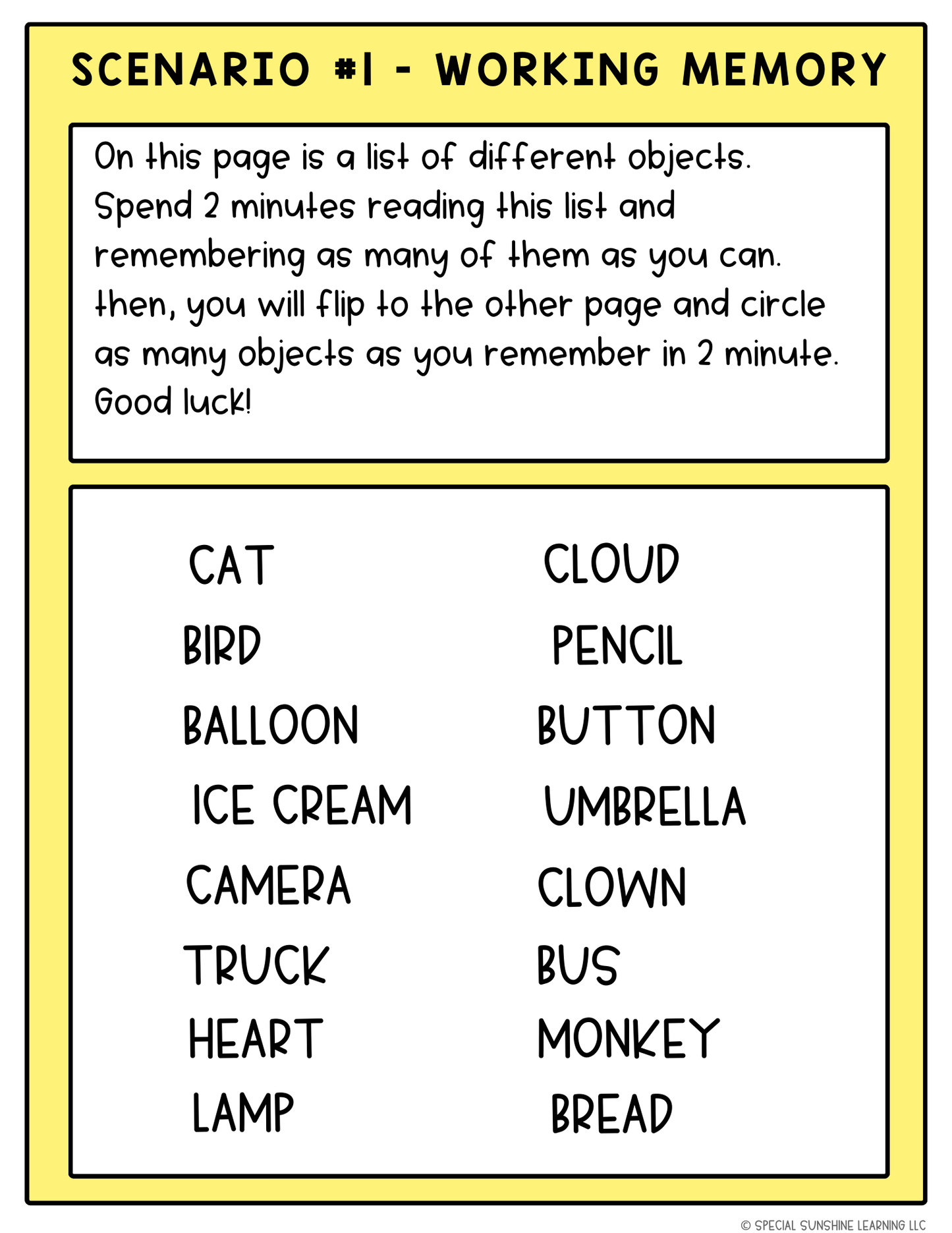 Executive Functioning Skills: Scenarios & Activities Packet - FREEBIE