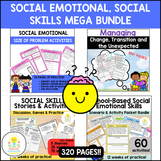 Social Skills, Social Emotional Learning MEGA BUNDLE
