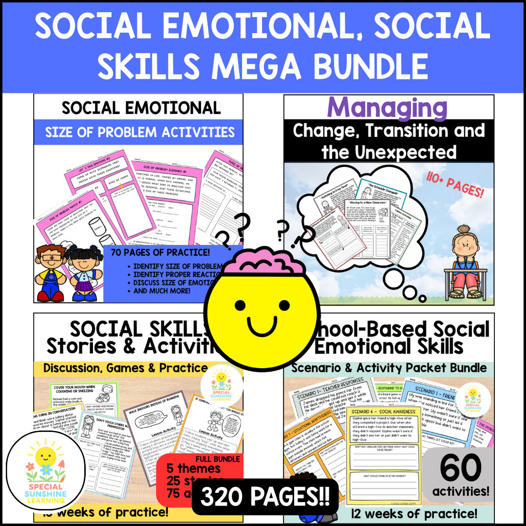 Social Skills, Social Emotional Learning MEGA BUNDLE