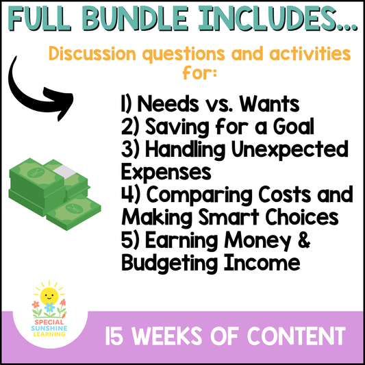 Budgeting & Smart Money Choices Packet | FREEBIE | Grades 3–8
