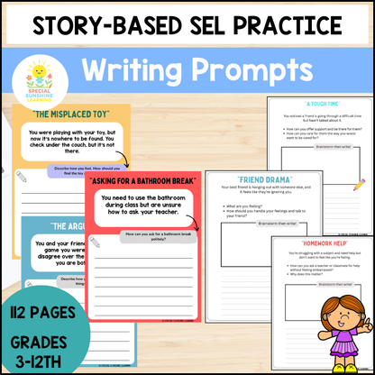 Story-Based SEL Writing Prompts for Grades 3–12 | SEL & Problem Solving