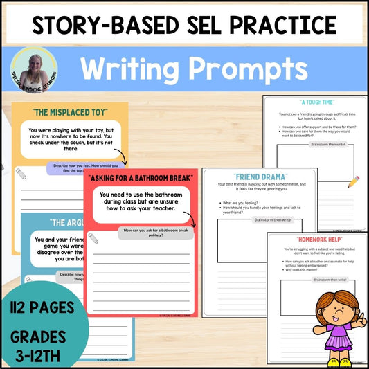 Story-Based SEL Writing Prompts for Grades 3–12 | SEL & Problem Solving