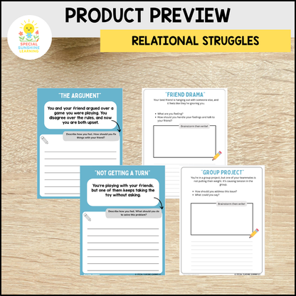 Story-Based SEL Writing Prompts "Relational Struggles” | Grades 3–12