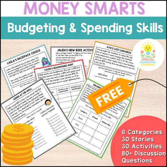 Budgeting & Smart Money Choices Packet | FREEBIE | Grades 3–8