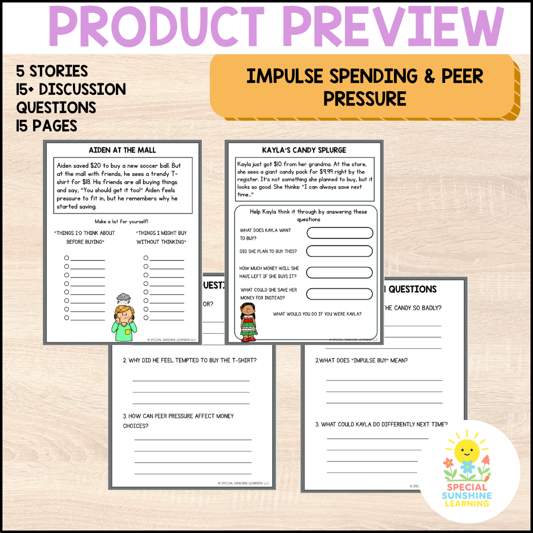 "Impulse Spending and Pressure" | Budgeting & Smart Money Choices | Grade 3–6