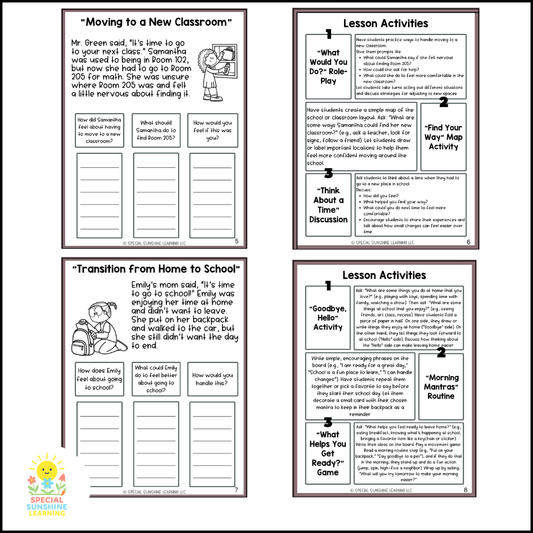 "Going From One Place to Another" – Managing Change Social Stories & SEL Lessons