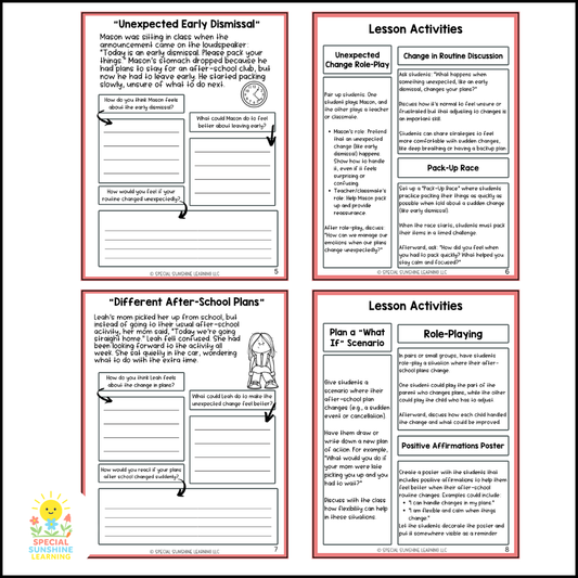 "Handling Changes in Routine" – Managing Change Social Stories & SEL Lessons