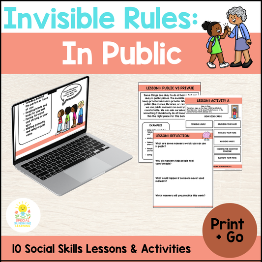 Invisible Rules in Public | Social Skills Lessons + Activities