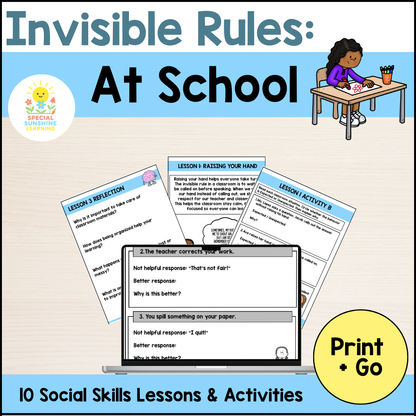 Invisible Rules at School | Social Skills Lessons + Activities