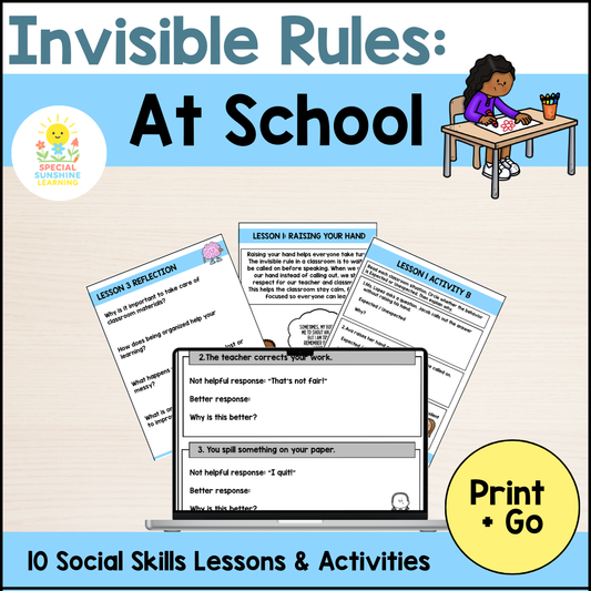 Invisible Rules at School | Social Skills Lessons + Activities