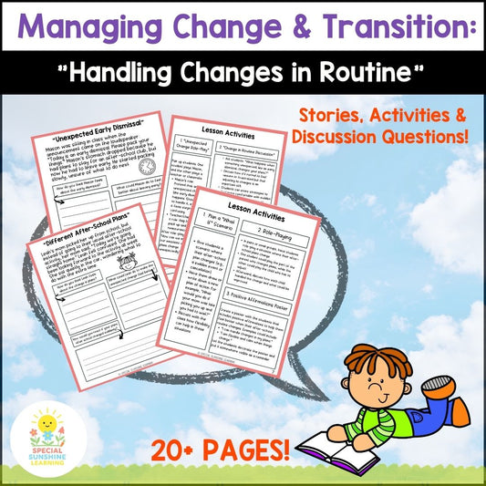 "Handling Changes in Routine" – Managing Change Social Stories & SEL Lessons
