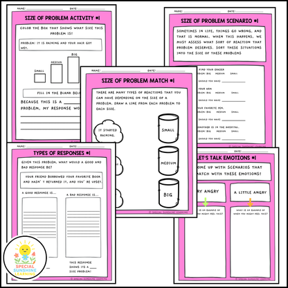 SEL: 'Size of Problem' Social Emotional Activities