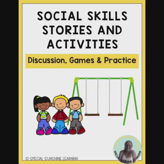 Social Skills: Stories and Activities | 15 WEEK PACK BUNDLE