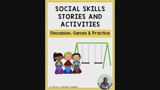 Social Skills: Stories and Activities | 15 WEEK PACK BUNDLE