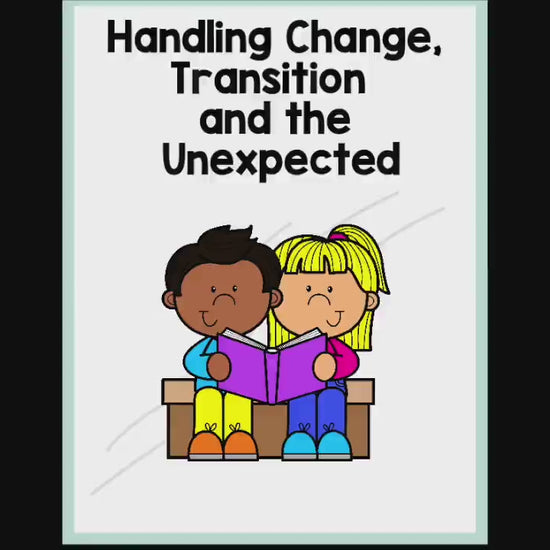 Managing Transitions & Change – Social Stories and SEL Lessons Bundle | 10+ WEEKS!